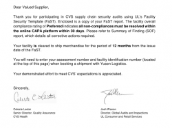 祝鸿昌堡运动制品（深圳）有限公司通过UL审核的CVS验厂