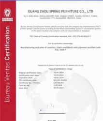 祝贺广州斯普睿家具有限公司2024年快速通过BV-FSC森林认证